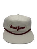 SJ HAT-CREAM/MAROON