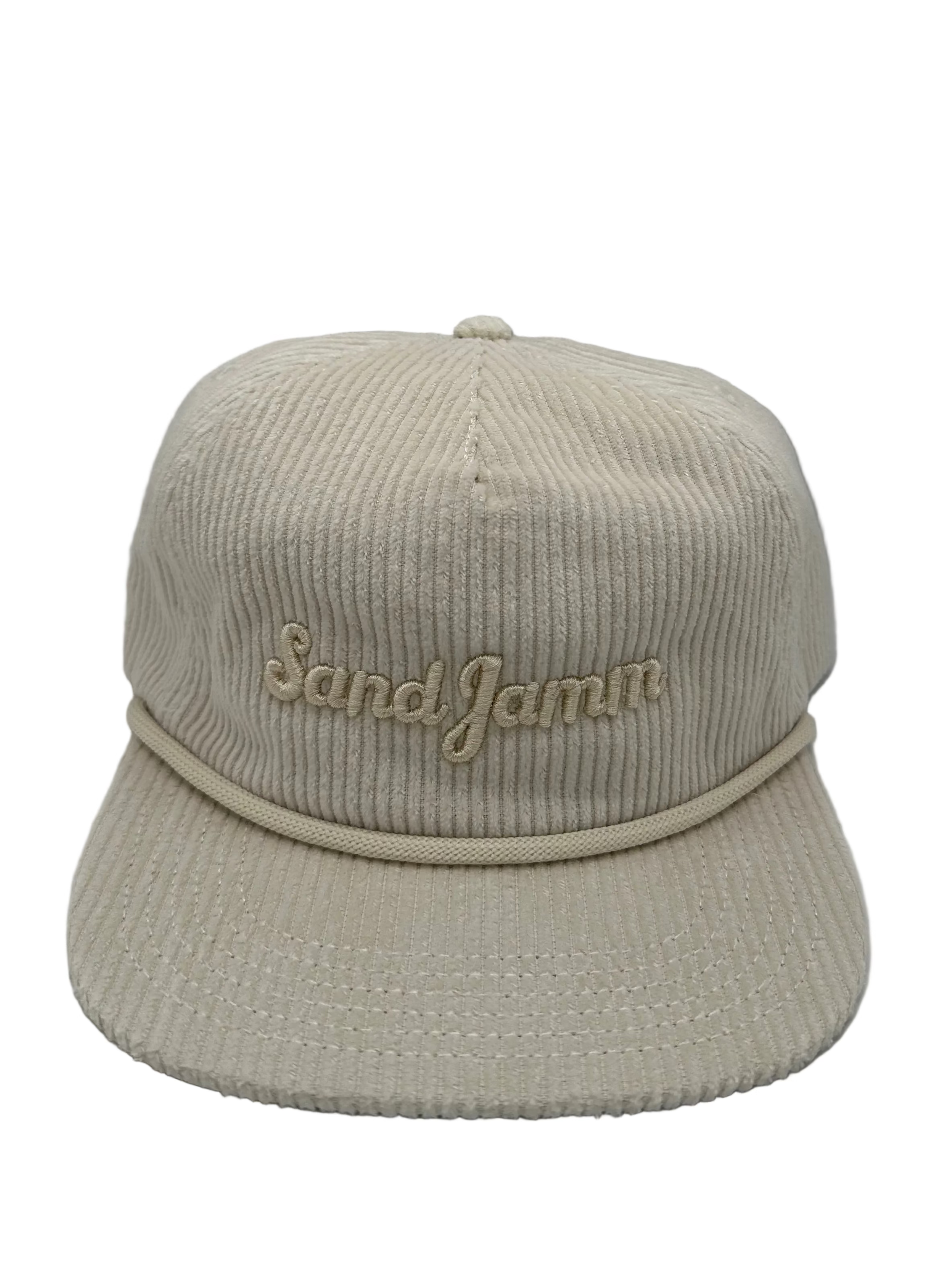 SJ HAT-IVORY CORDUROY