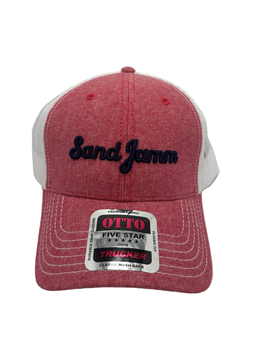 SJ HAT-RED/WHITE