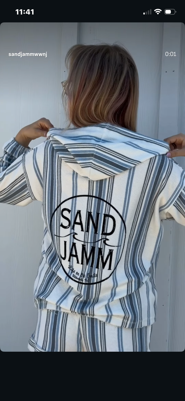 SJ BEACH HOODIE - BLUE