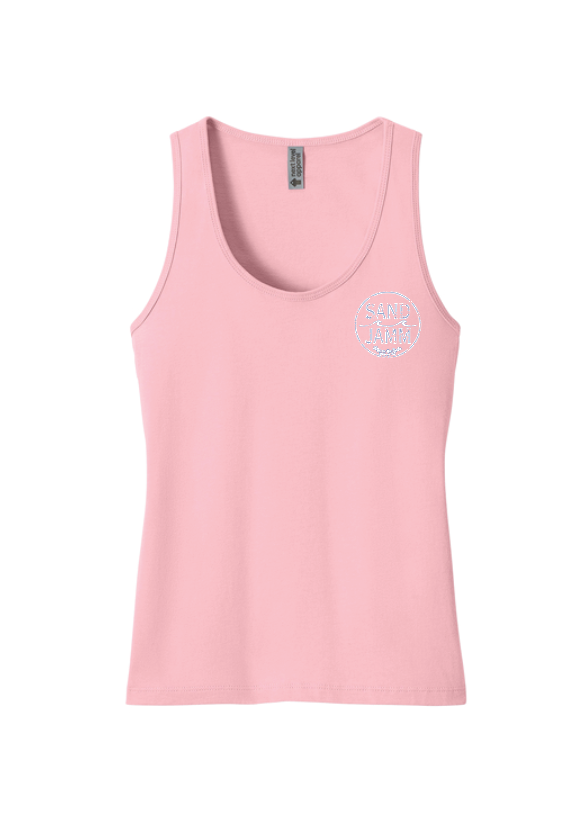 COASTAL BLUE/TANK-LT. PINK