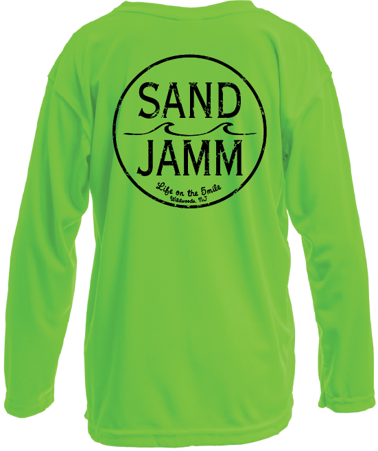 KIDS SUNSHIRT-SAFE GRN