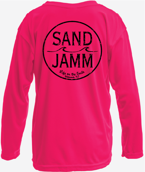 KIDS SUNSHIRT-SAFE/PINK