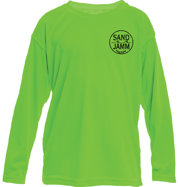 KIDS SUNSHIRT-SAFE GRN