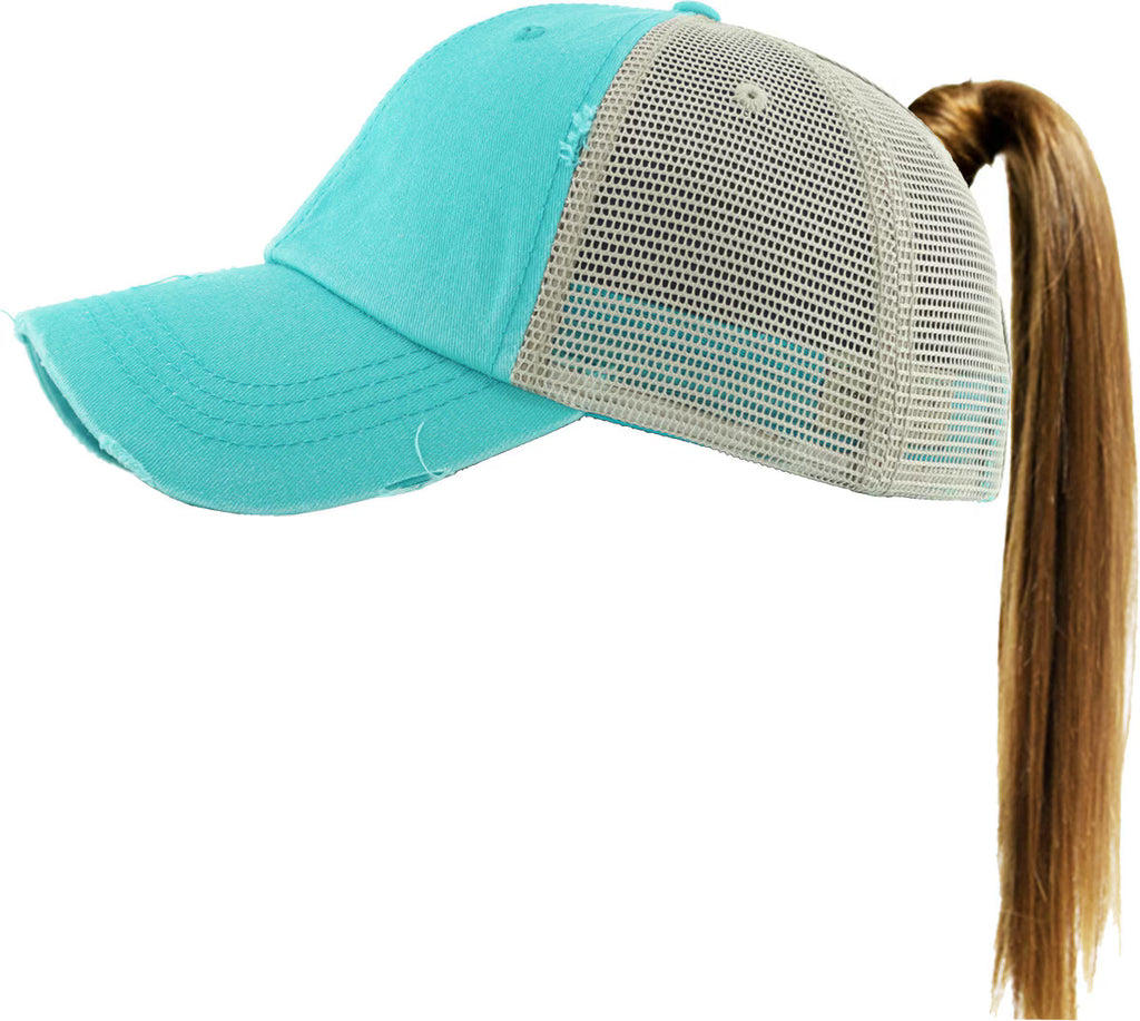 PONY-MESH COASTAL PALM TURQ