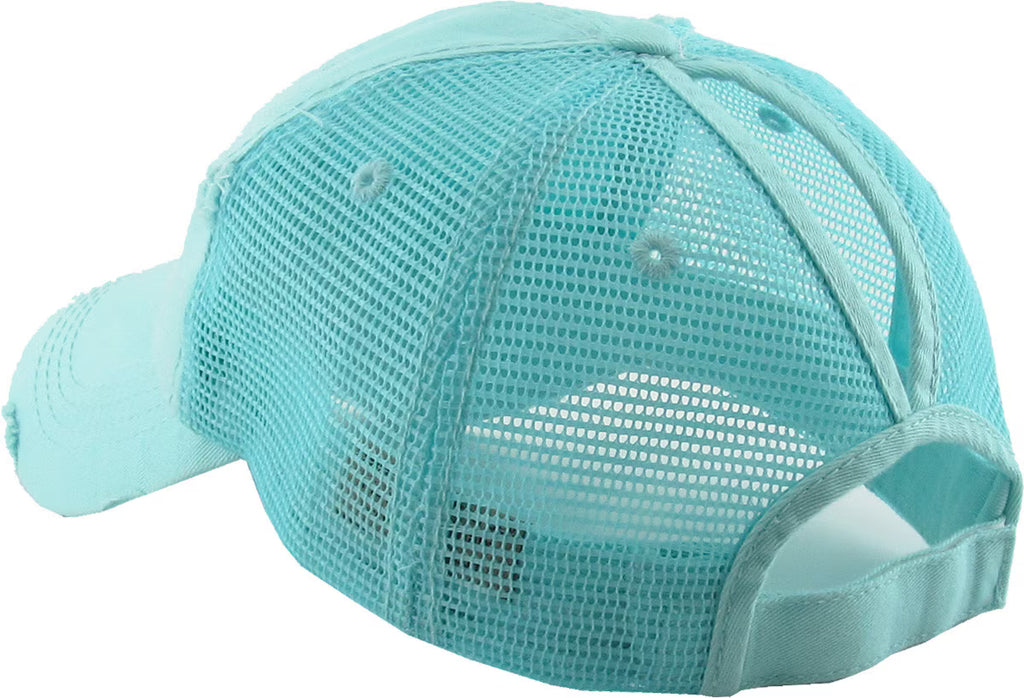 PONY-MESH COASTAL PALM MINT