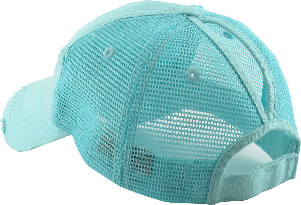 PONY-MESH COASTAL PALM MINT