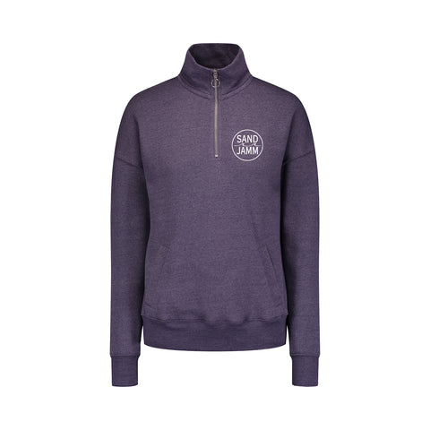 SJ DAKOTA-1/4 ZIP - HTR PURPLE