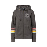 SJ STRIPE ZIP UP - CHARCOAL