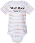 SJ ONESIE - LILAC STRIPE