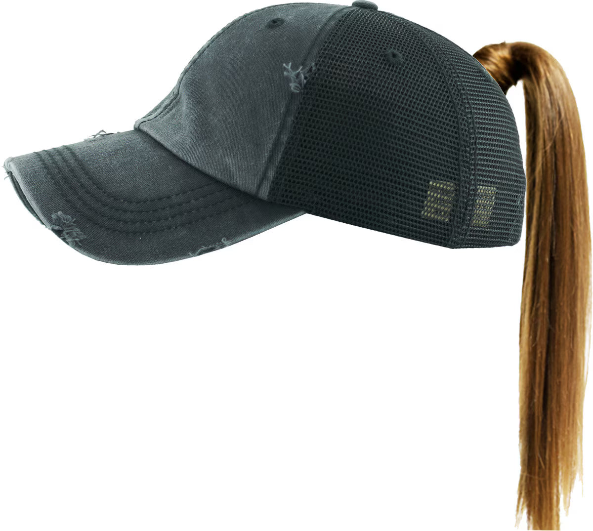 SJ MESH PONY-BLACK