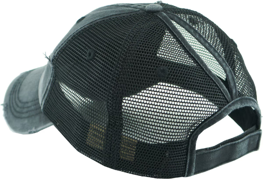 SJ MESH PONY-BLACK