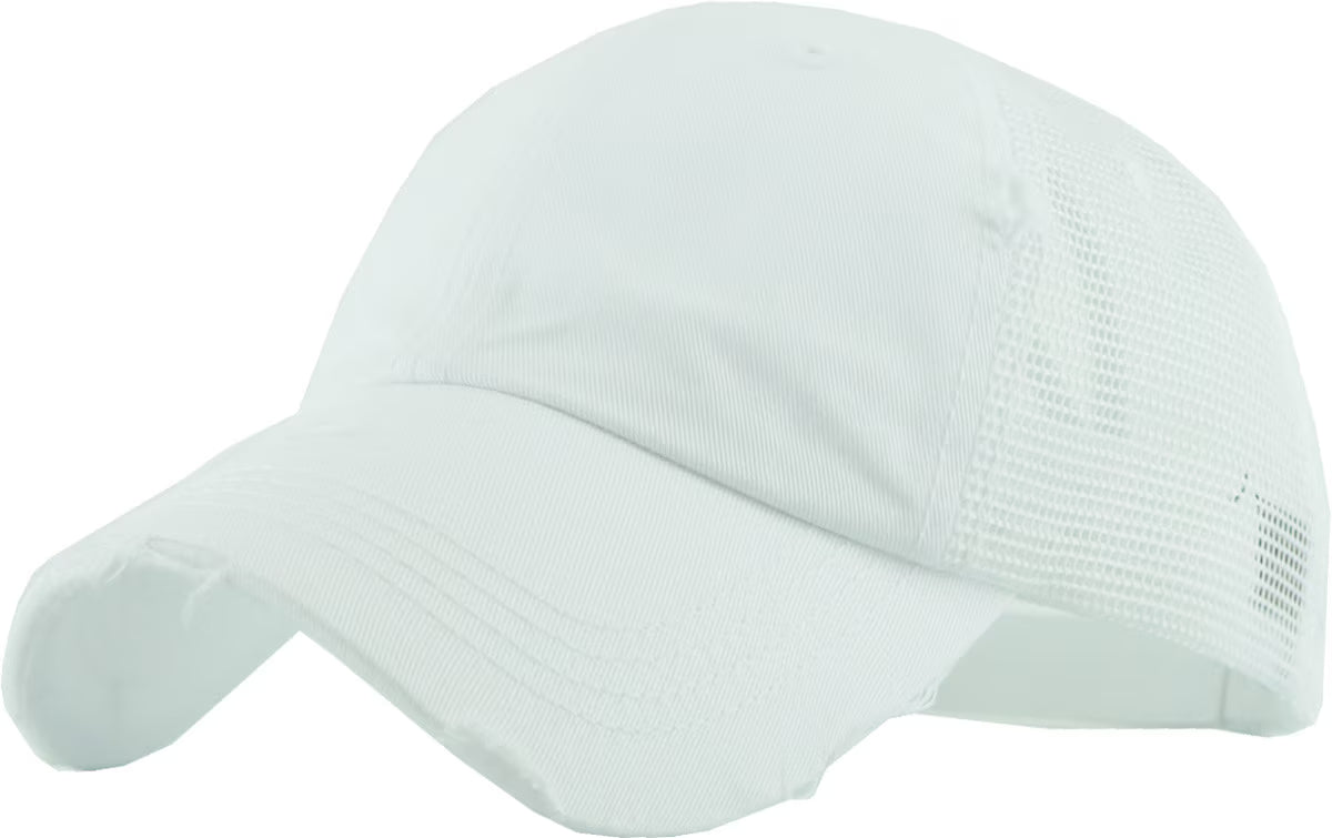 SJ MESH PONY-WHITE