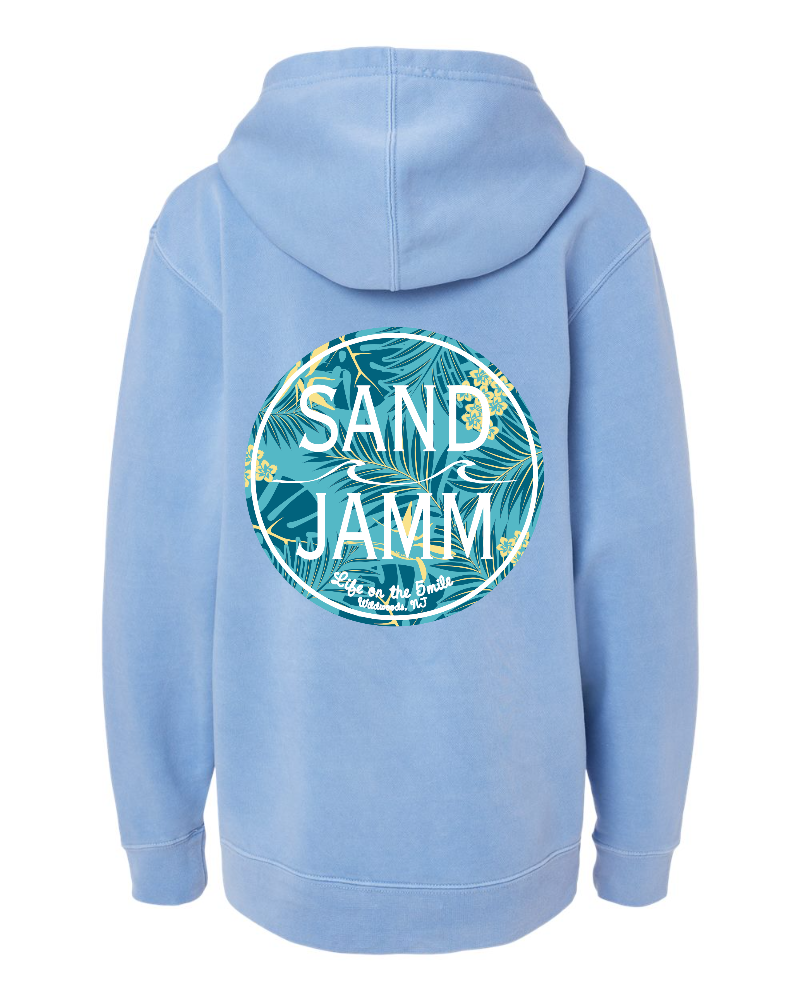 KIDS-COASTAL/PALM-PIGMENT/BLUE