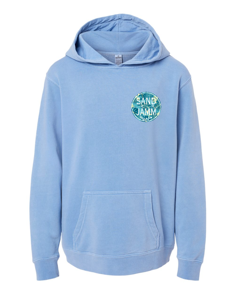 KIDS-COASTAL/PALM-PIGMENT/BLUE