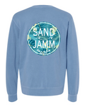COASTAL PALM/PIGMENT CREW - LT.BLUE