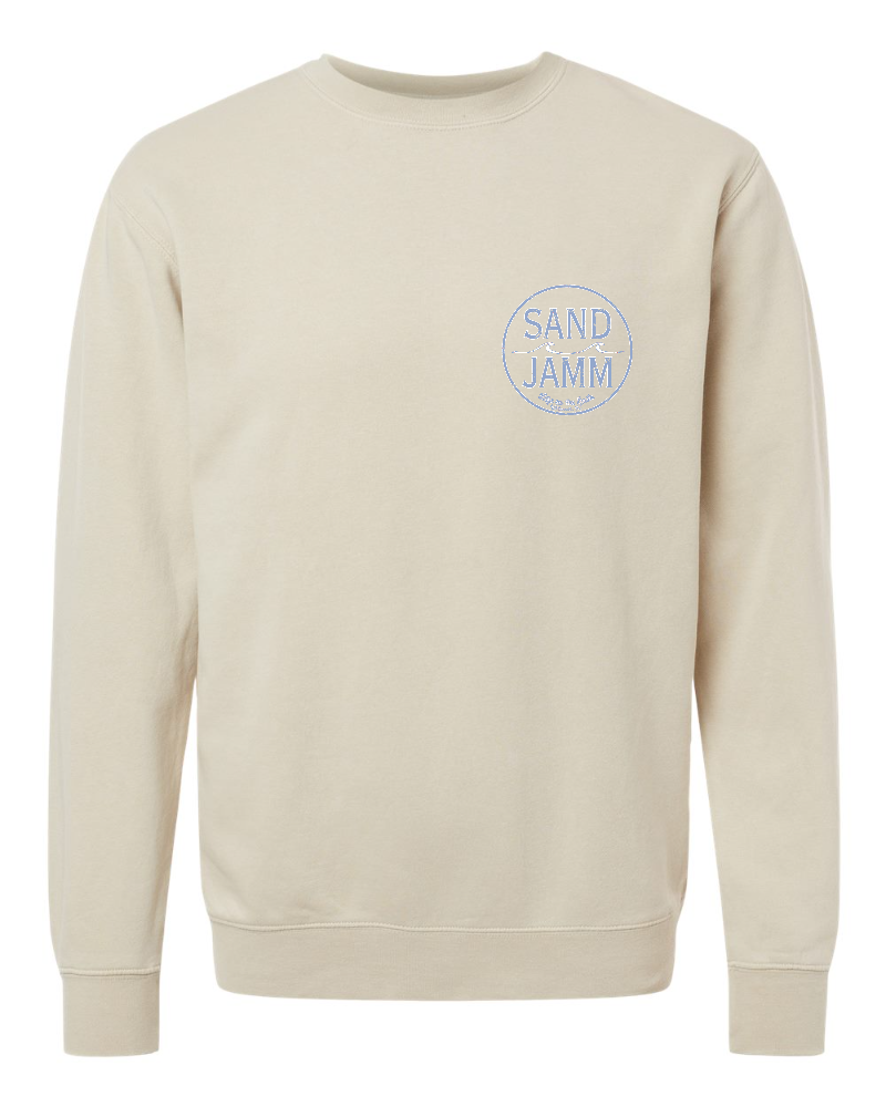 COASTAL BLUE/PIGMENT CREW - IVORY