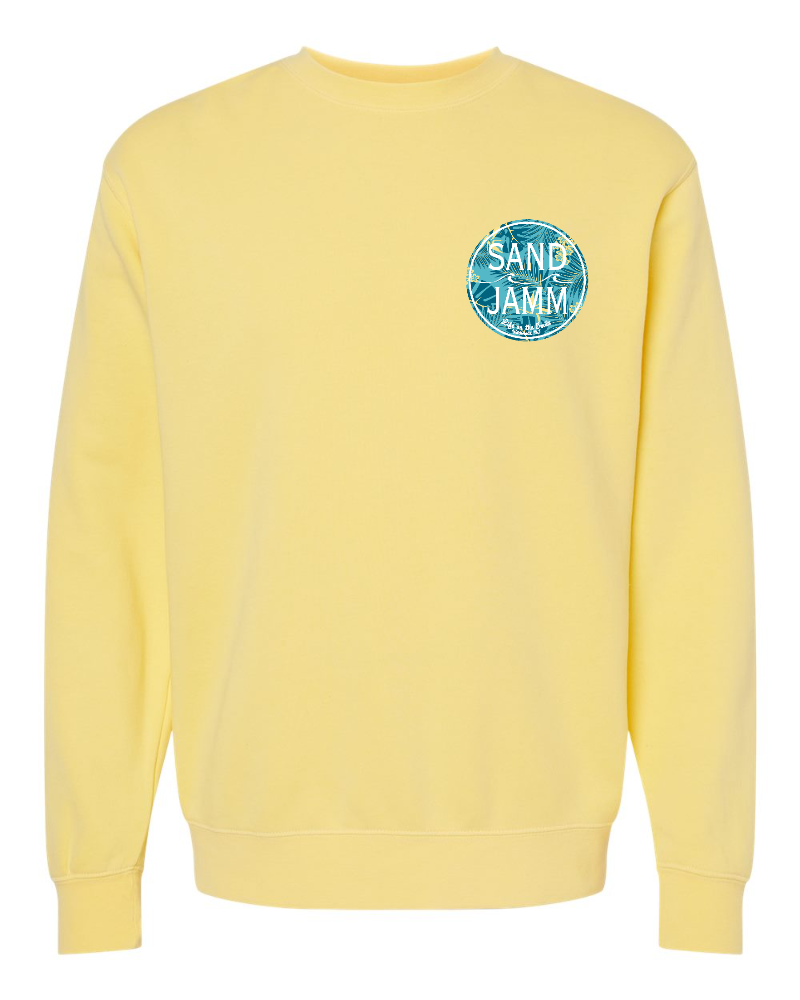 COASTAL PALM/PIGMENT CREW - YELLOW