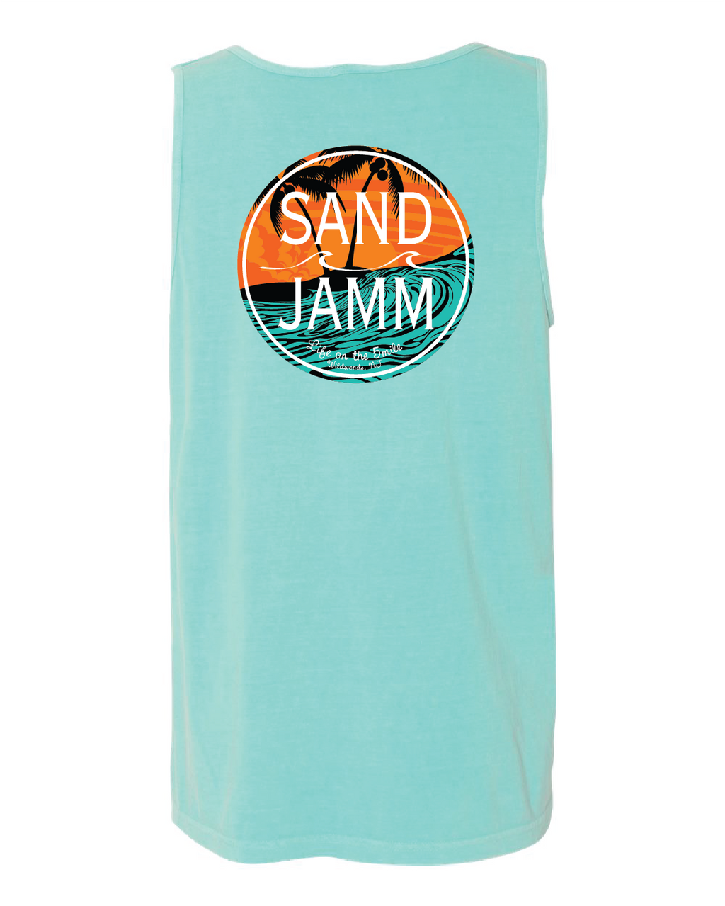 TEAL WAVES TANK - CHALKY MINT
