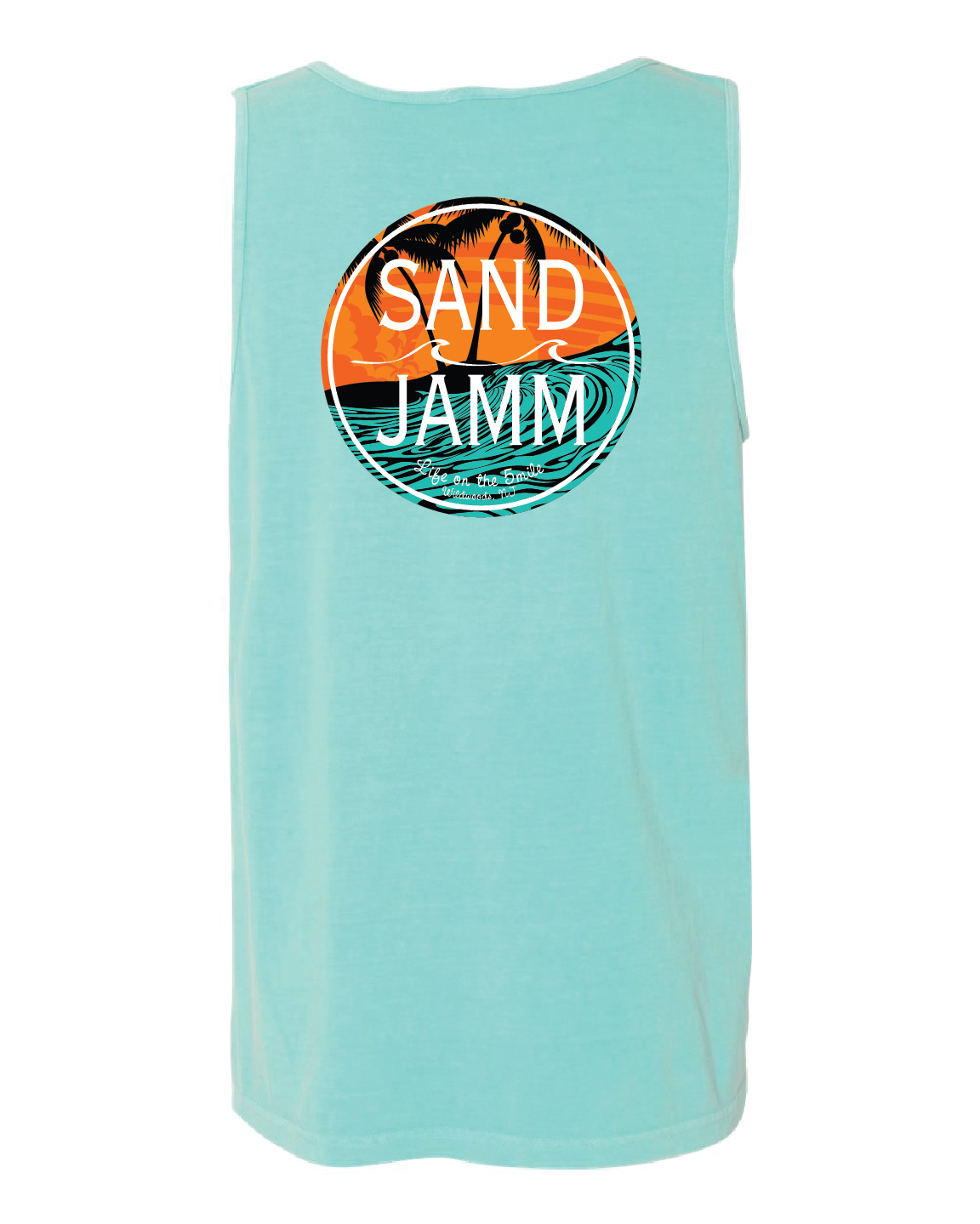 TEAL WAVES TANK - CHALKY MINT