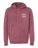 SJ PIGMENT HOOD-MAROON