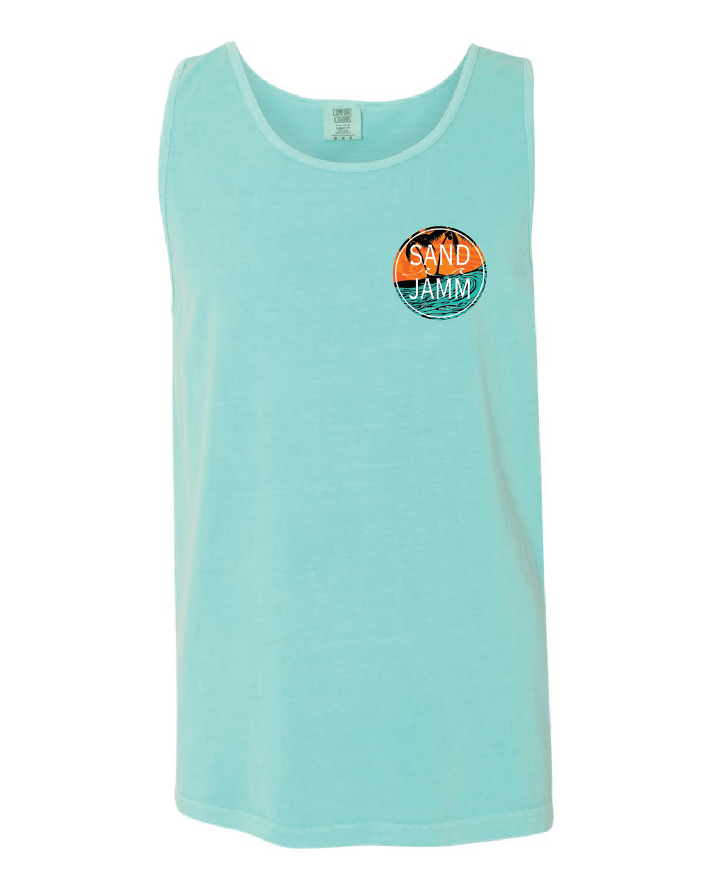 TEAL WAVES TANK - CHALKY MINT