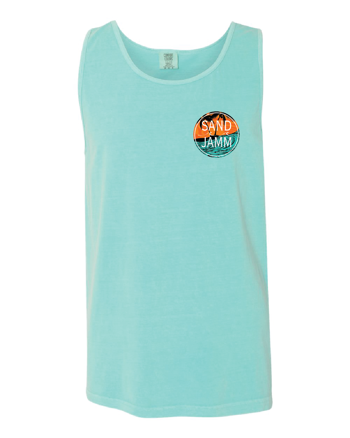 TEAL WAVES TANK - CHALKY MINT