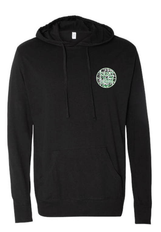 SJ EAG HOODED TEE-BLK