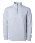 COASTAL BLUE 1/4ZIP- ASH HTR