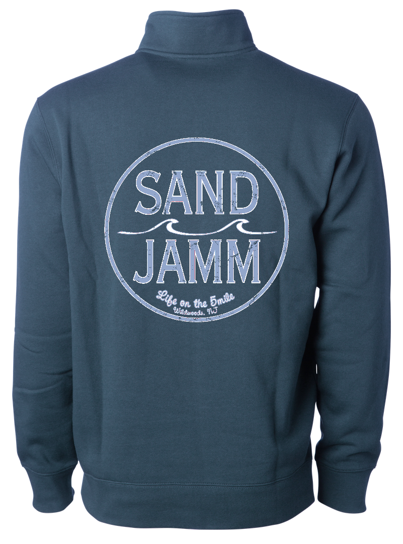 COASTAL BLUE 1/4ZIP-STORM