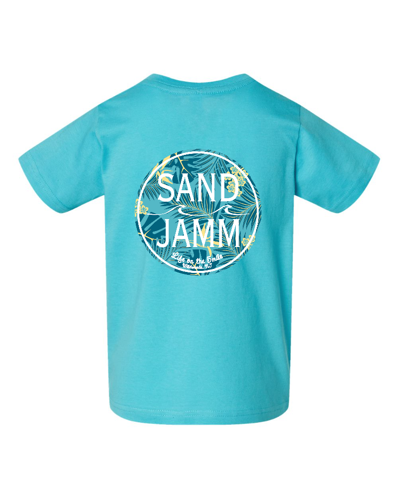 TODDLER TEE/COASTAL PALM-CARIBBEAN