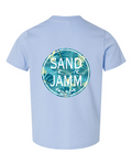 TODDLER TEE/COASTAL PALM-LT.BLUE