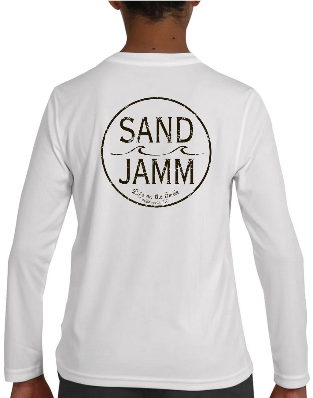KIDS LS SUNSHIRT - WHT