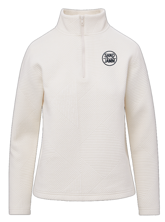 SJ - 1/4 ZIP - VINT. WHT.