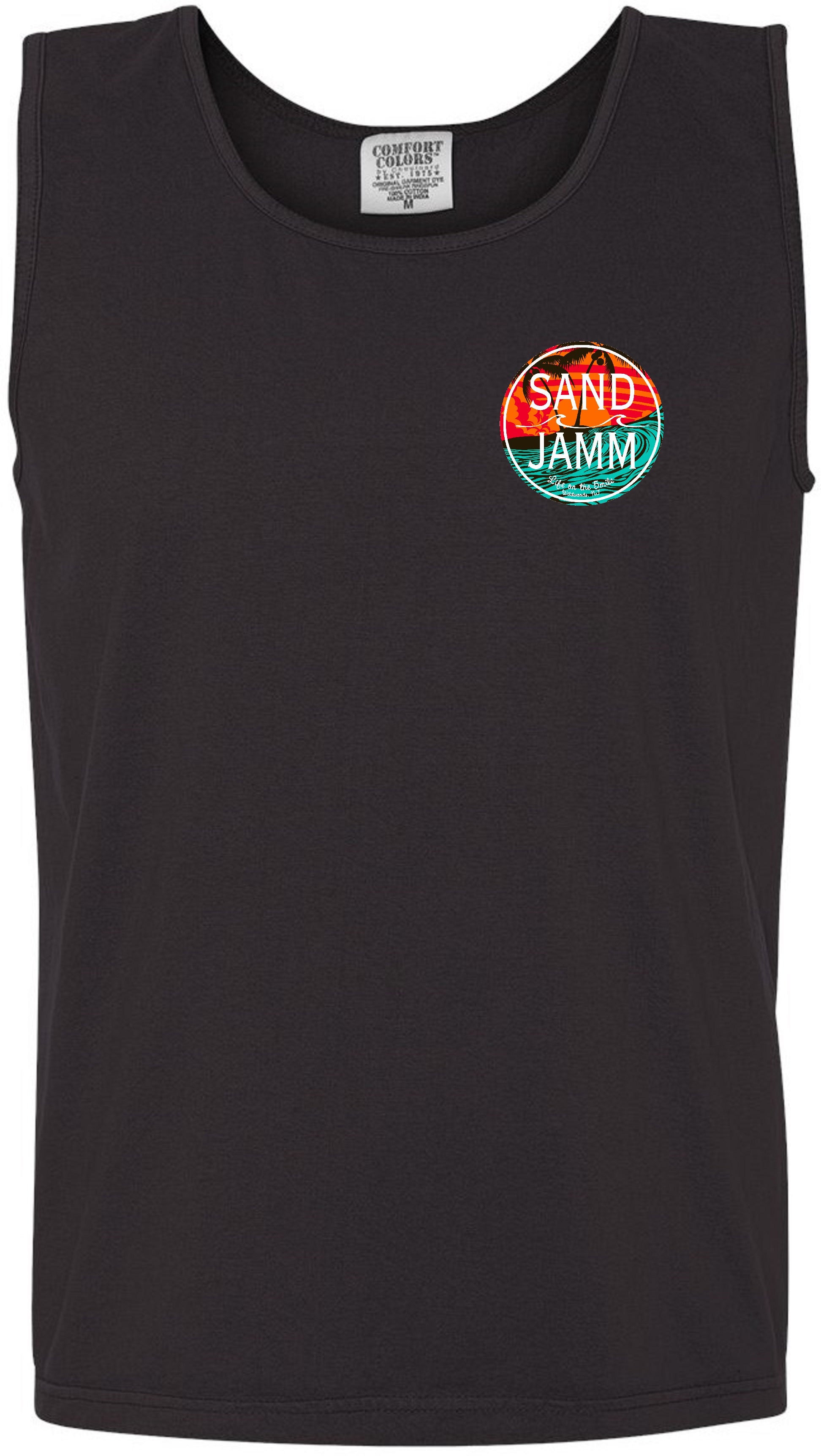 TEAL WAVES TANK - BLK