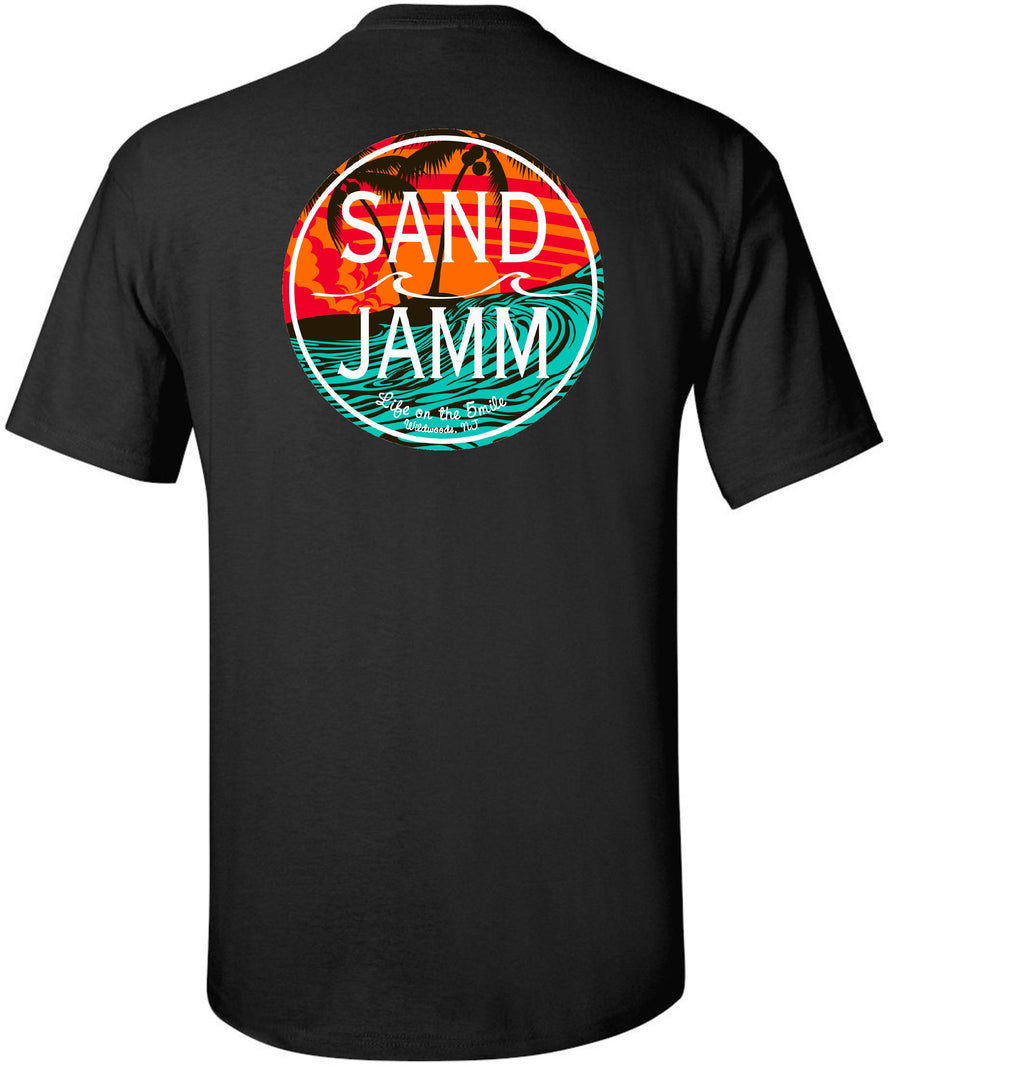TEAL WAVES SS - BLACK