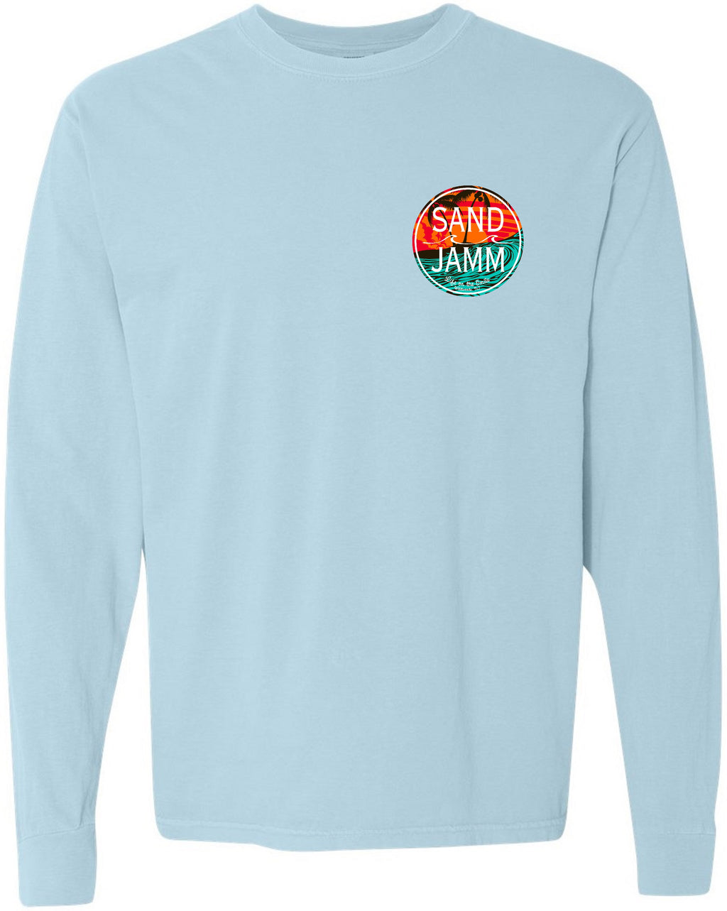 TEAL WAVES LS - CHAMBRAY