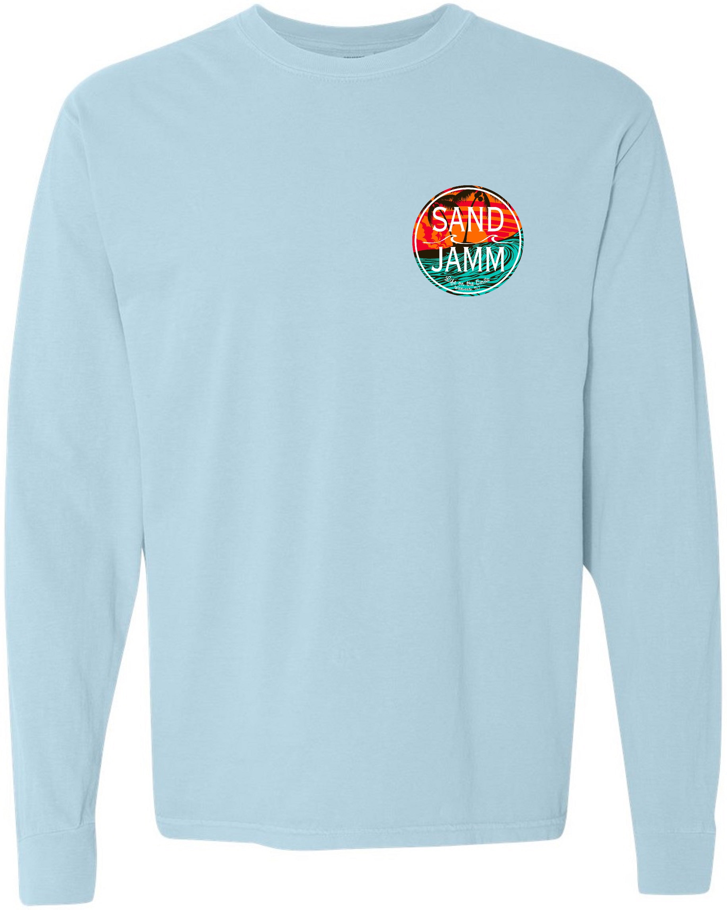 TEAL WAVES LS - CHAMBRAY