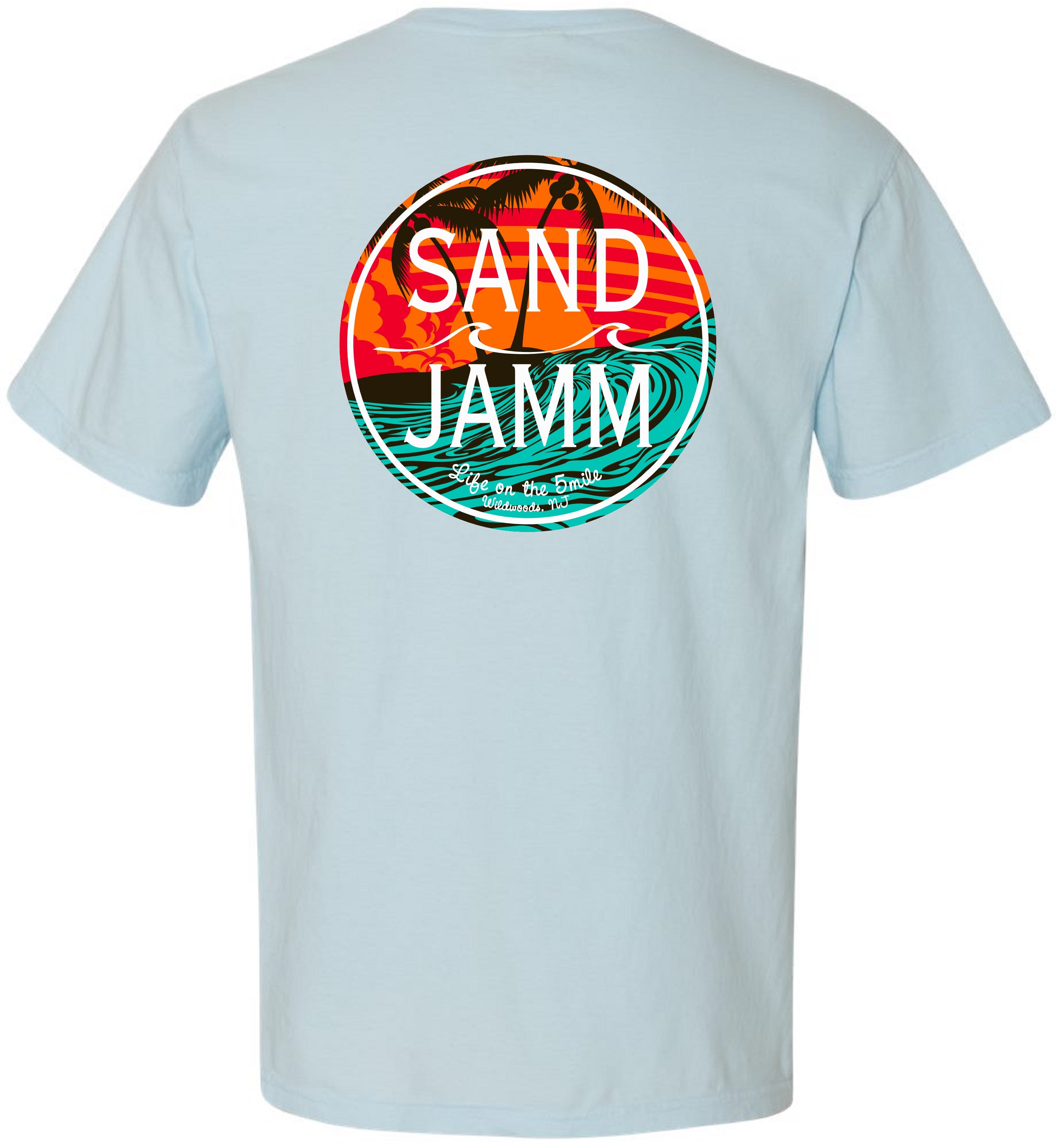 TEAL WAVES SS - CHAMBRAY