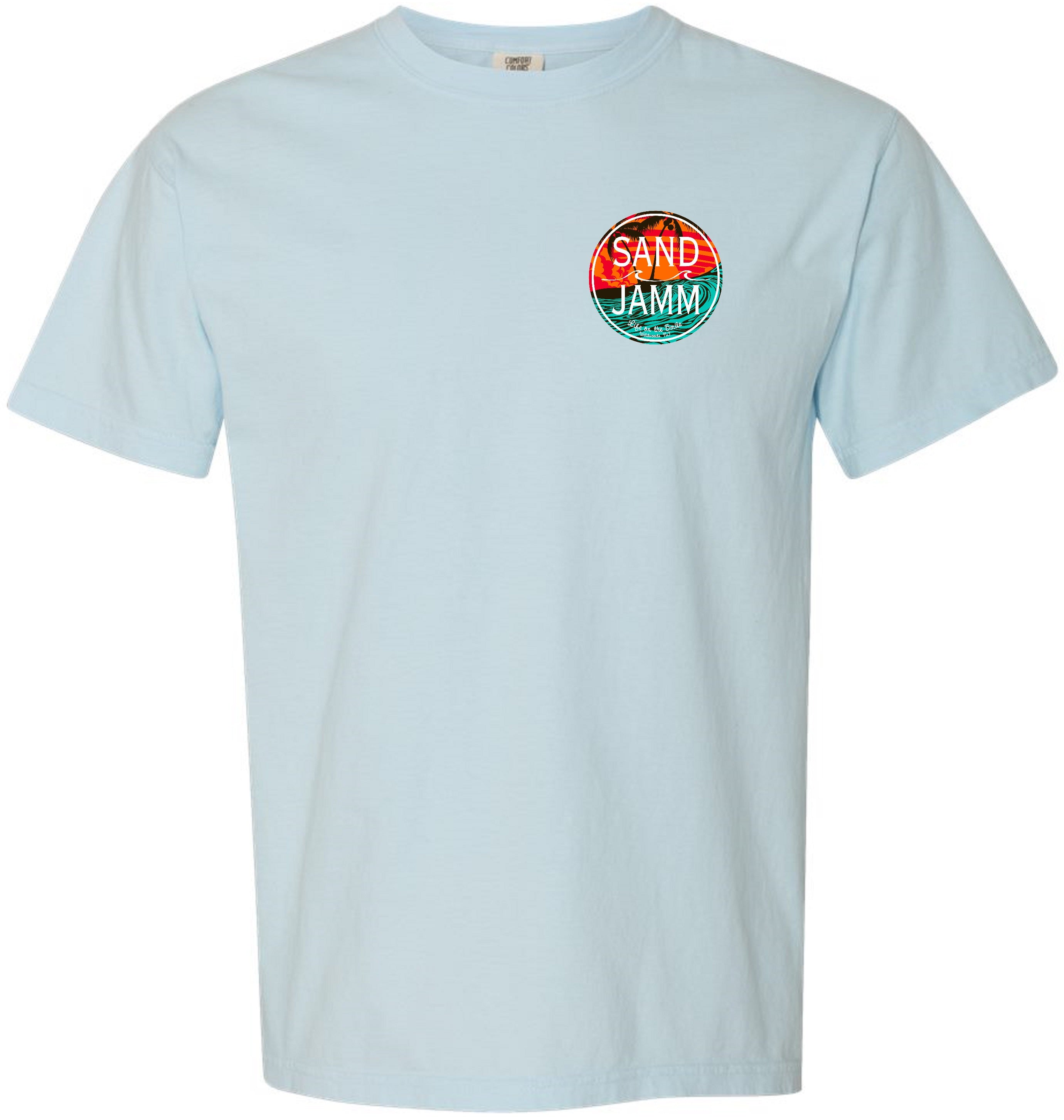 TEAL WAVES SS - CHAMBRAY