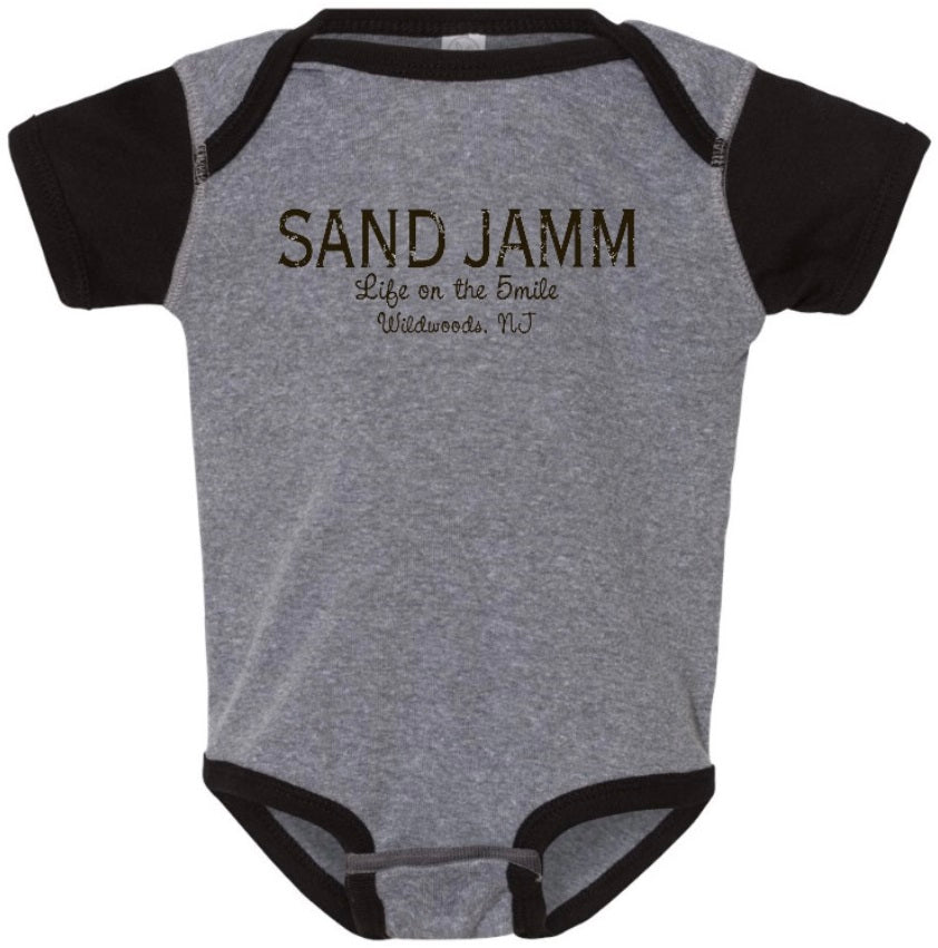 SJ ONESIE-GREY/BLK