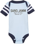 SJ ONESIE - BLUE/NVY STRIPE
