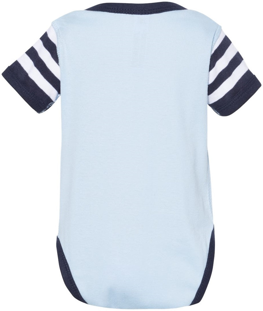 SJ ONESIE - BLUE/NVY STRIPE