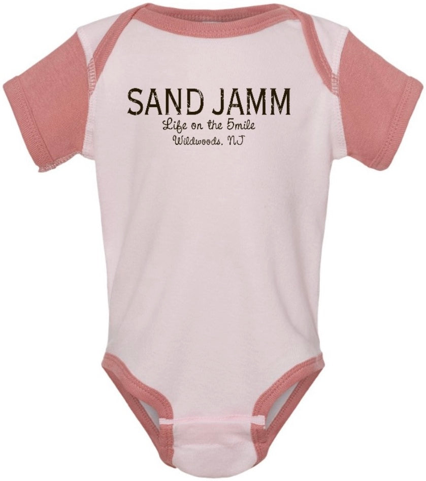 SJ ONESIE - PINK/MAV