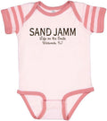 SJ ONESIE - PINK/ROSE STRIPE