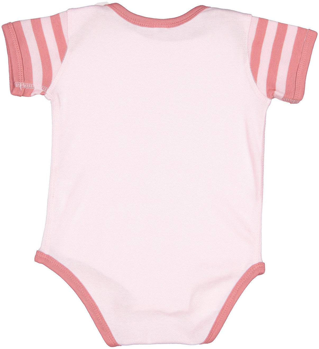 SJ ONESIE - PINK/ROSE STRIPE