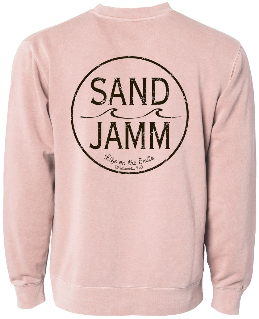 SJ PIGMENT/CREW - DUSTY PINK