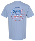 SJ USA TEE - WASHED DENIM