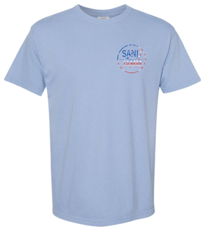 SJ USA TEE - WASHED DENIM