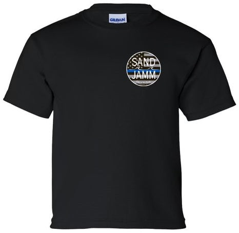 KIDS BLUE LINE TEE - BLK